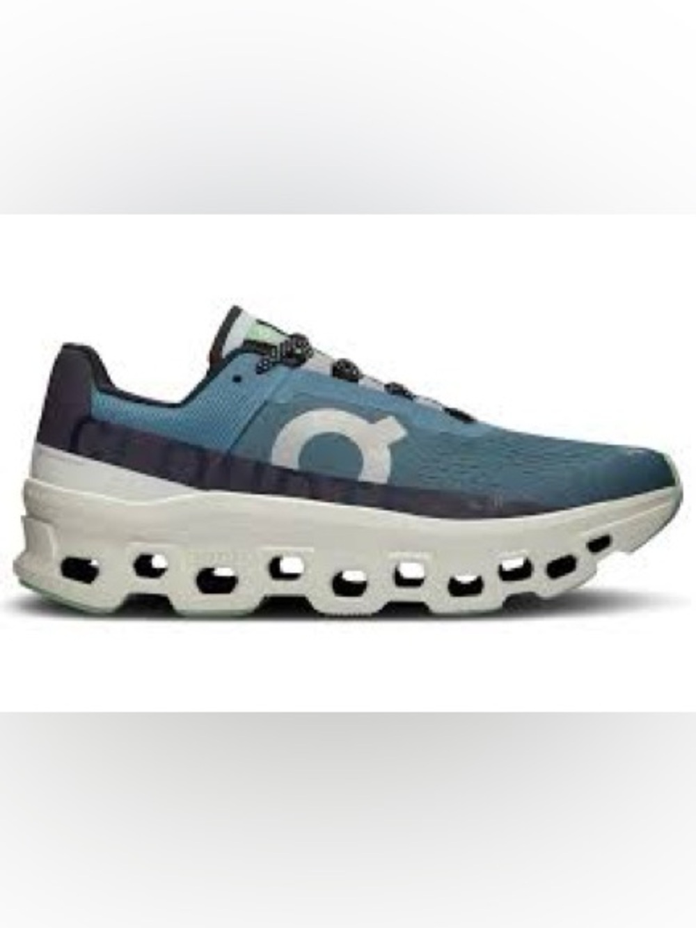 On Running Cloudmonster Teal and Black Men's Running Shoe-12.5